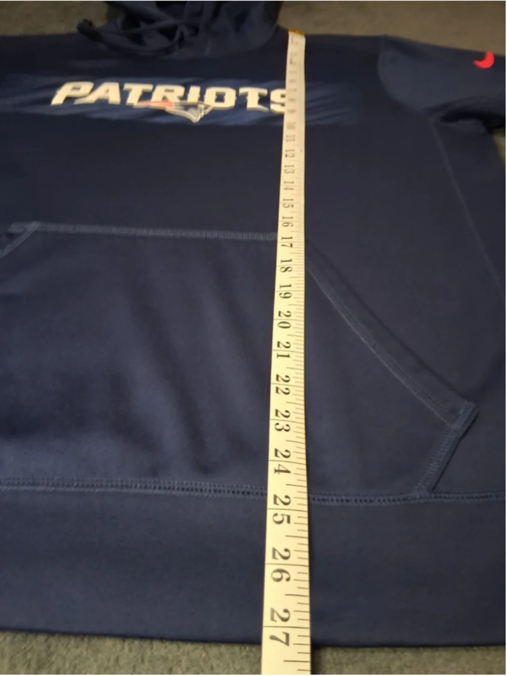 New England Patriots Men's Medium Hoodie Nike NFL Training Equipment Navy Blue